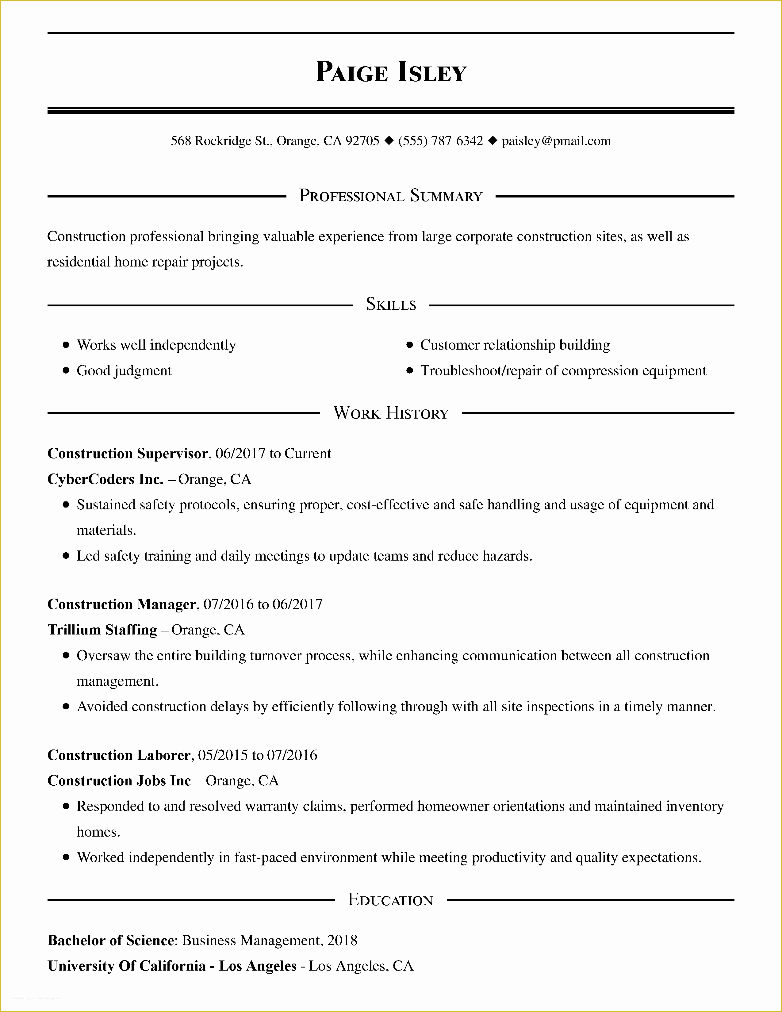 The Best Free Resume Templates Of Free Resume Templates Easy to Customize Line Templates
