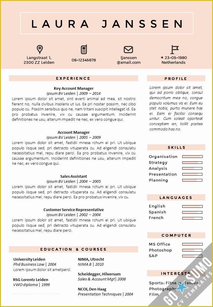 The Best Free Resume Templates Of where Can You Find A Cv Template