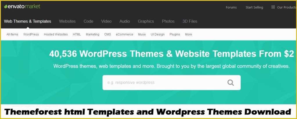 Themeforest Free Templates Of Free themeforest Templates and Wordpress themes