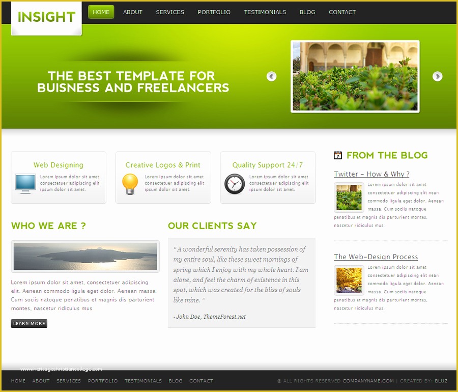 Themeforest Free Templates Of Insight themeforest Template by Bluz1 On Deviantart