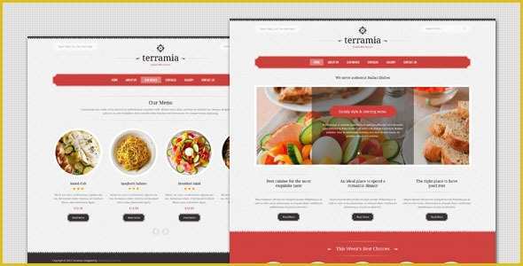Themeforest Free Templates Of Terramia Classic Restaurant HTML Template by