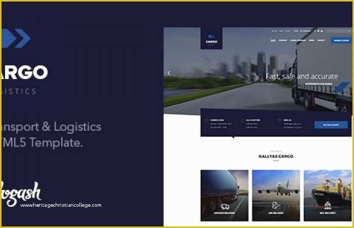 Themeforest Free Templates Of themeforest Cargofleet