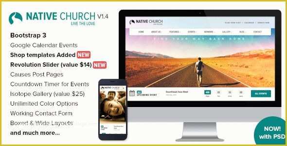 Themeforest Free Templates Of themeforest Nativechurch Download Responsive HTML5 Template