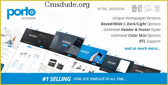 Themeforest Free Templates Of [themeforest] Porto Responsive HTML5 Template Download Free