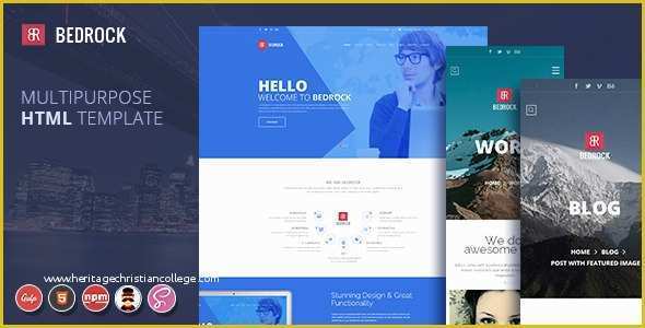 Themeforest Website Templates Free Download Of Bedrock