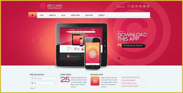 Themeforest Website Templates Free Download Of Itcore Site Template by Flashmaniac