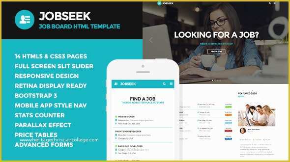 Themeforest Website Templates Free Download Of Jobseek Job Board HTML Template by Coffeecream