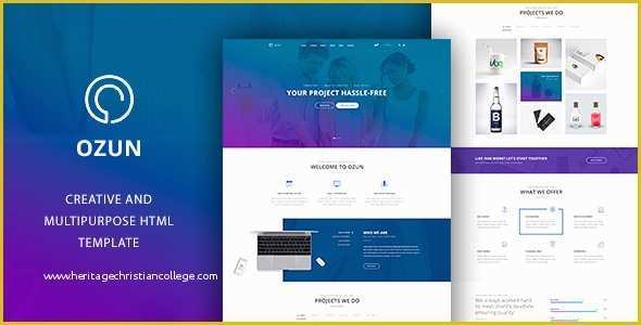 Themeforest Website Templates Free Download Of Ozun Multipurpose HTML Template by Templines