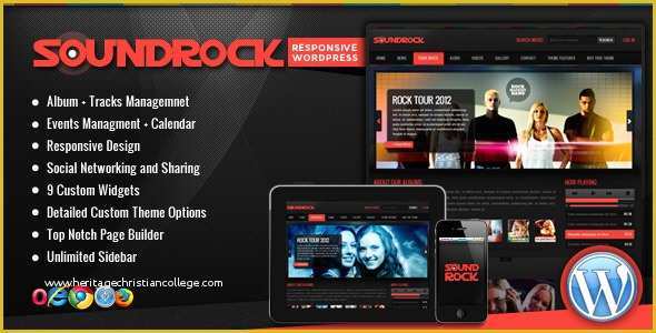 Themeforest Website Templates Free Download Of sound Rock Music Band Wordpress theme Wordpress