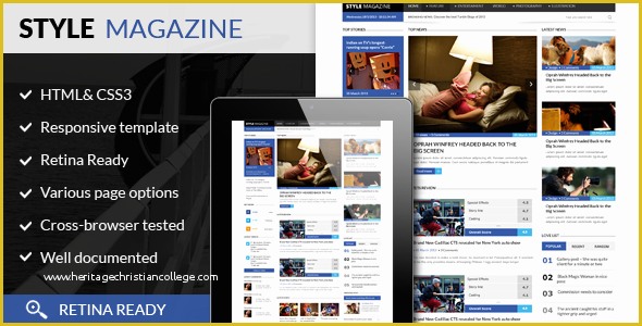 Themeforest Website Templates Free Download Of Style Magazine Responsive HTML5 Website Template by