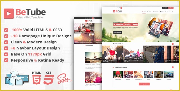 Themeforest Website Templates Free Download Of themeforest Betube Download Video HTML Template