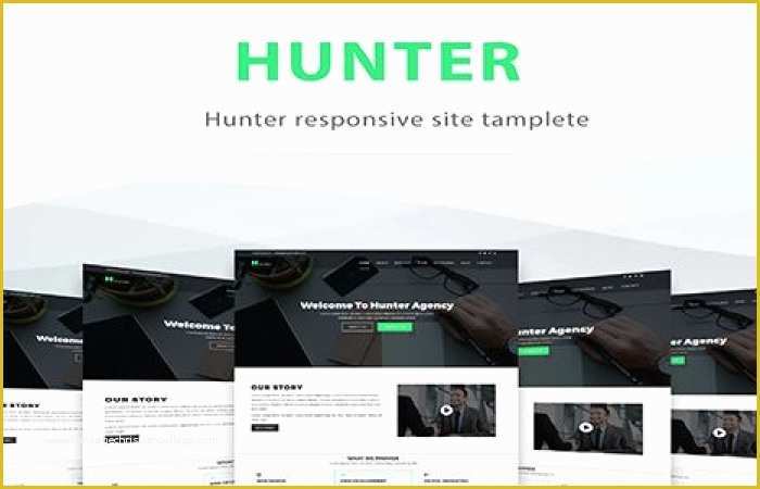 Themeforest Website Templates Free Download Of themeforest Hunter E Page Resonsive Template Site