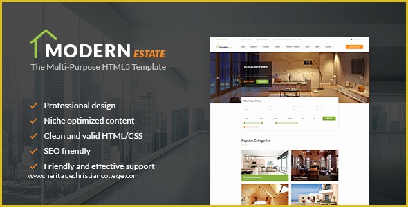 Themeforest Website Templates Free Download Of themeforest Modern Estate Download Premium Website HTML