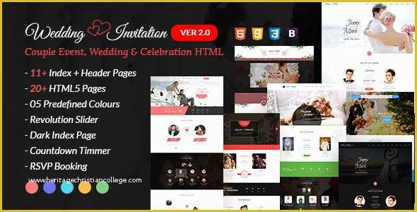 Themeforest Website Templates Free Download Of themeforest – Wedding Invitation V2 0 – Couple event and