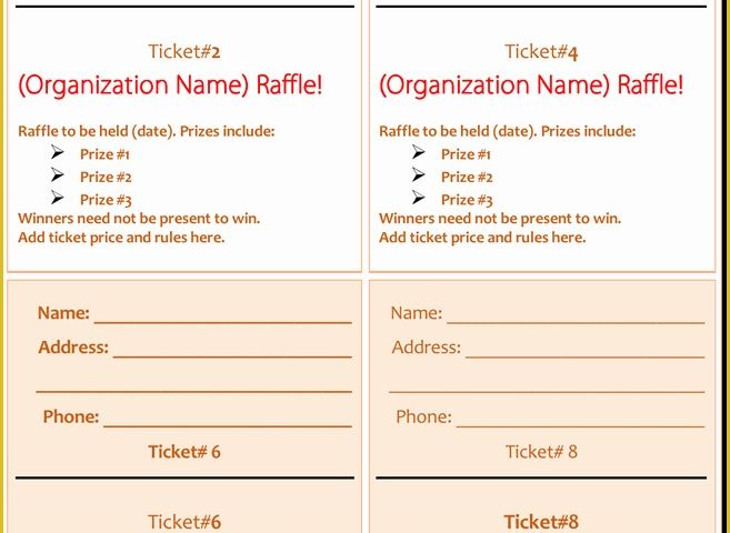 Ticket Layout Template Free Of 20 Free Raffle Ticket Templates with Automate Ticket