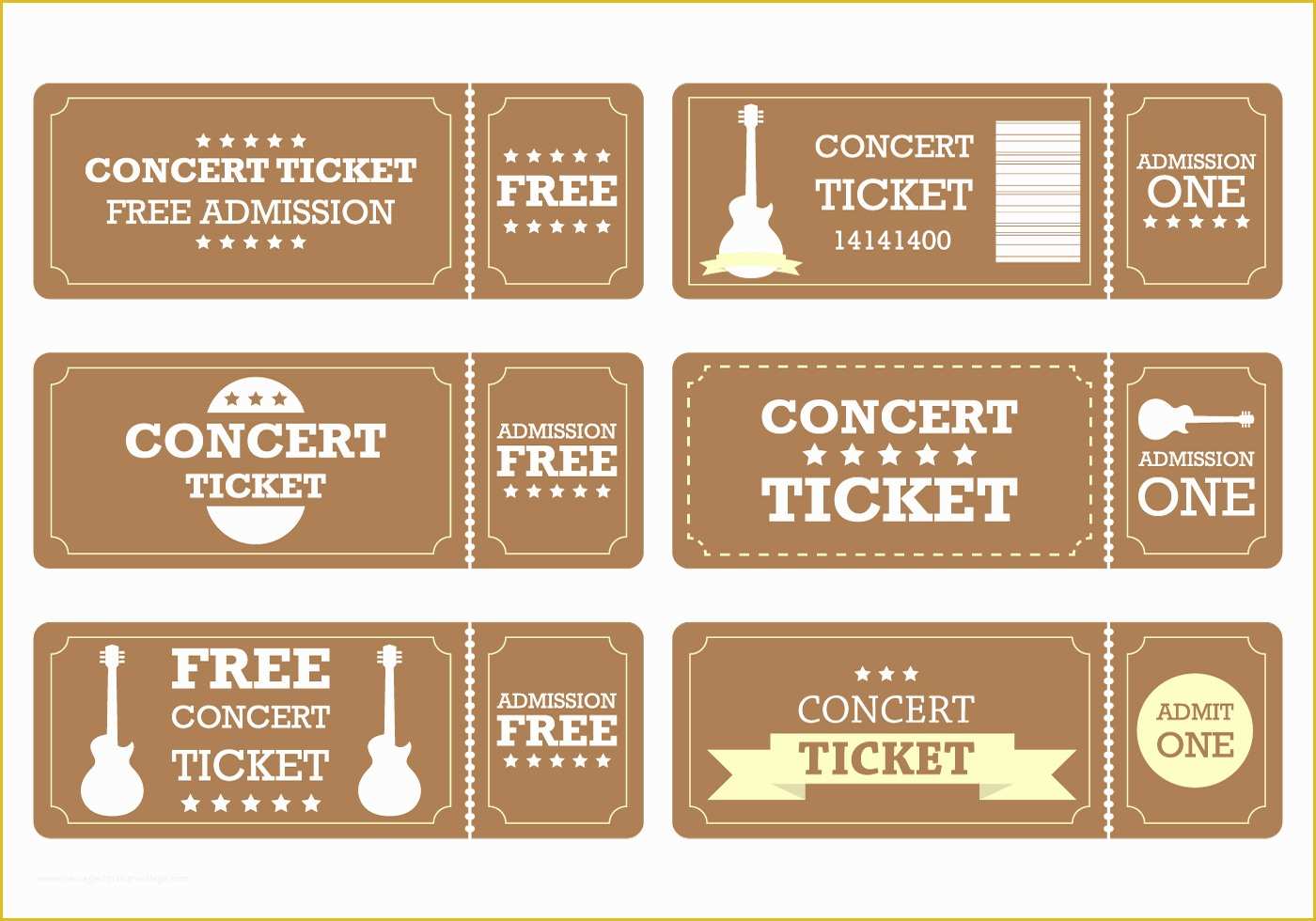 Ticket Layout Template Free Of Brown Ticket Download Free Vector Art Stock Graphics