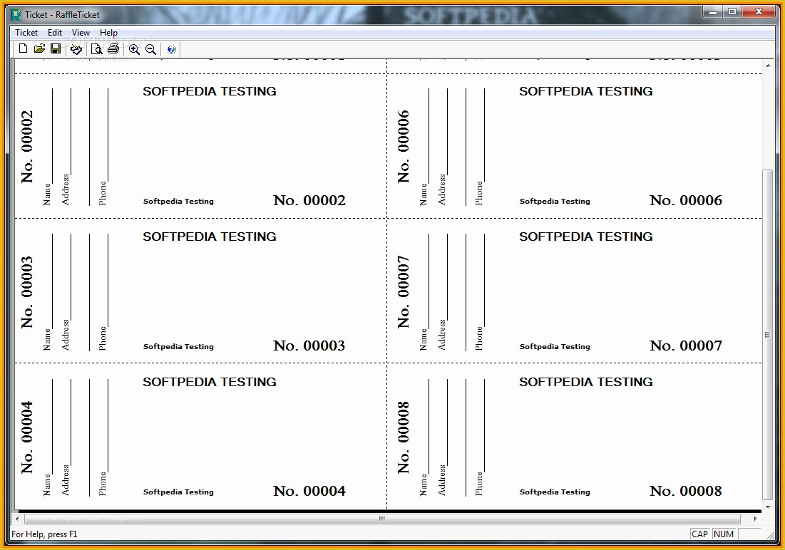 Ticket Layout Template Free Of Free Printable Raffle Tickets