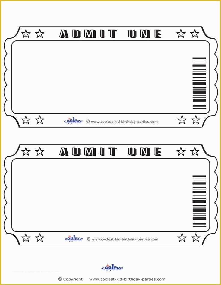 Ticket Layout Template Free Of Image Result for Printable Blank Admit One Coupons for My