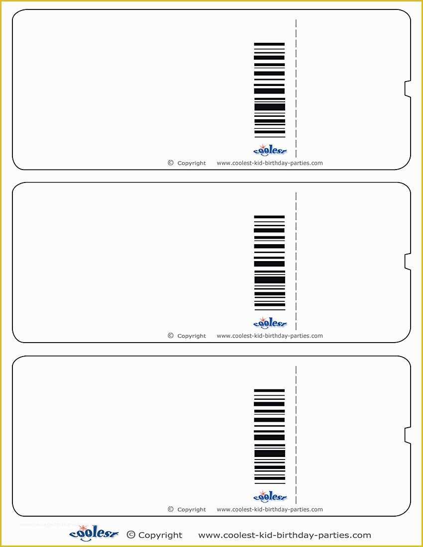 Ticket Template Free Download Of Blank Ticket Template Mughals