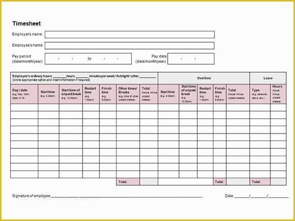 Time Card Spreadsheet Template Free Of Download 15 Time Card Calculator Templates Sample