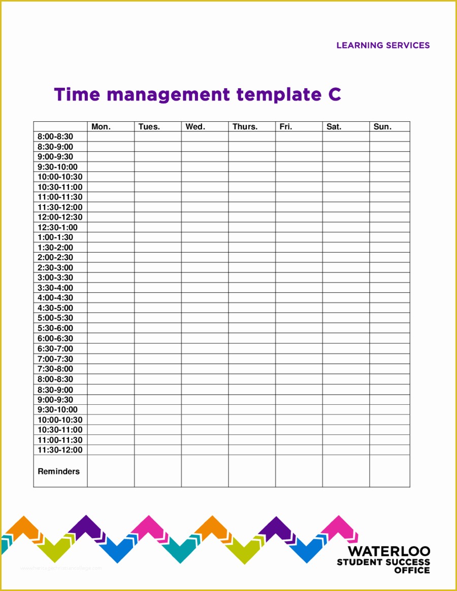 Time Management Excel Template Free Of Time Management Schedule Template