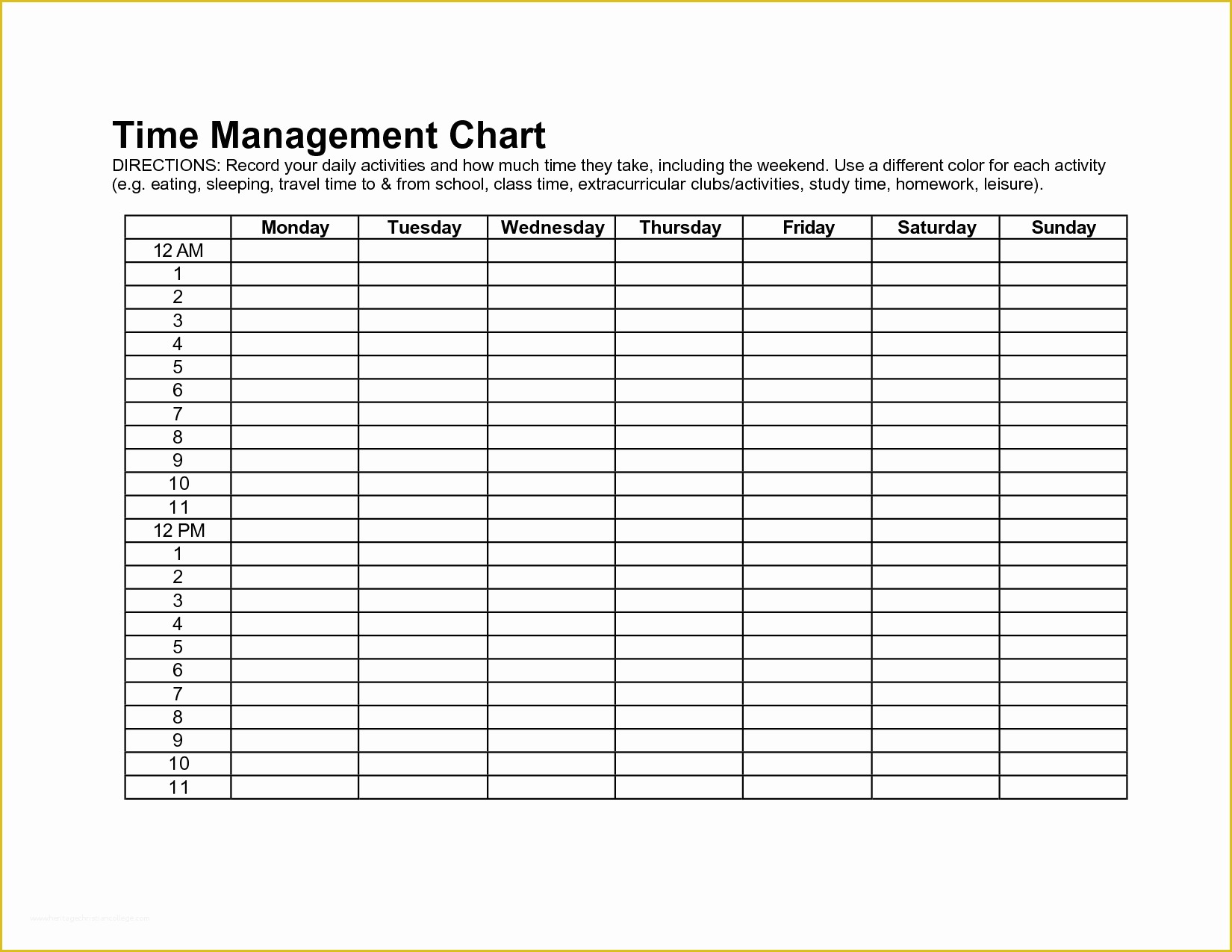 Time Management Excel Template Free Of Time Management Schedule Template