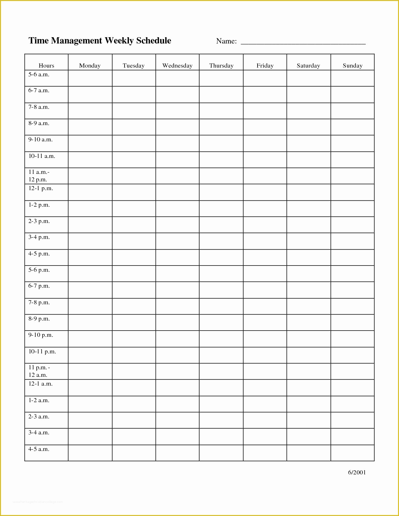 Time Management Excel Template Free Of Time Management Schedule Template