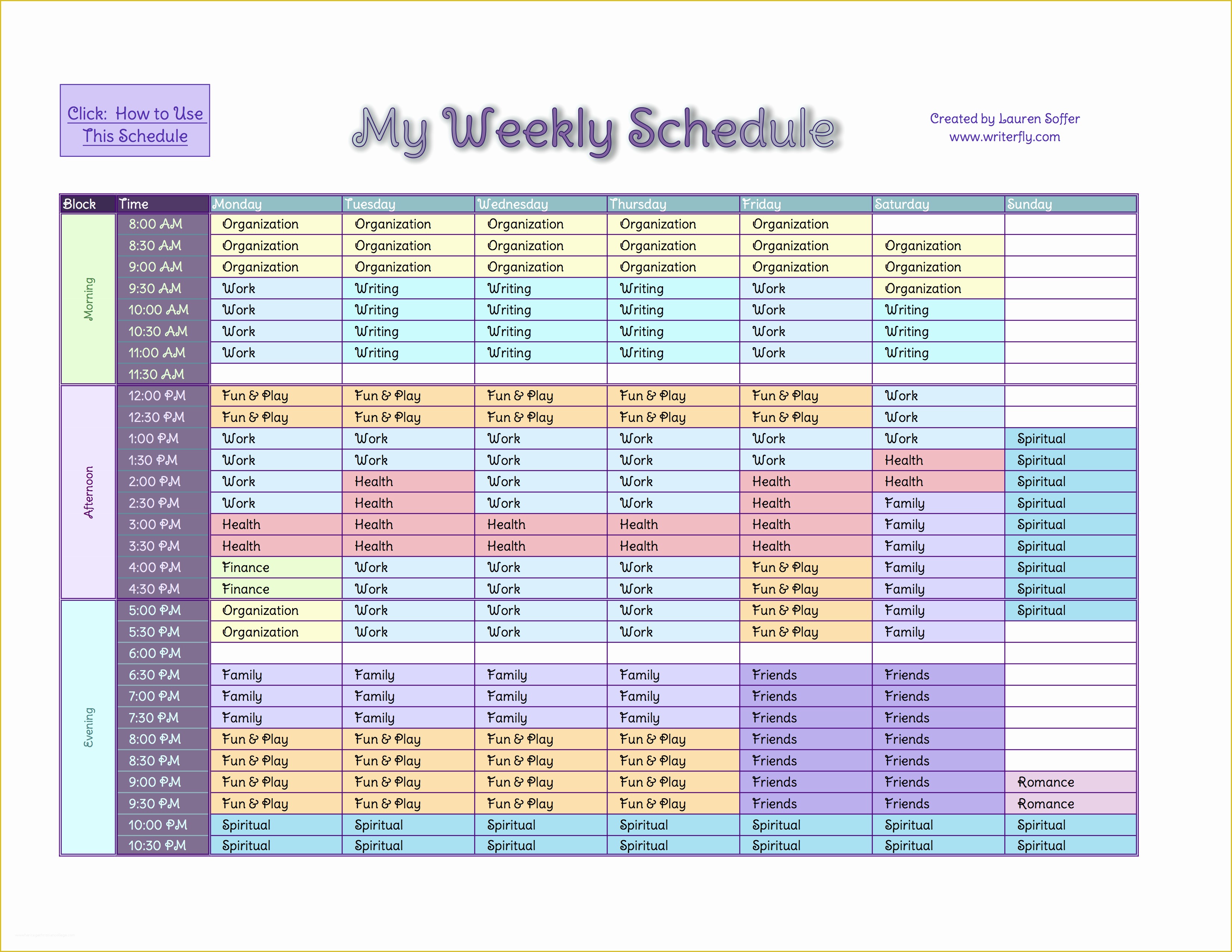 Time Management Excel Template Free Of Time Management Template Weekly Schedule Going to Give