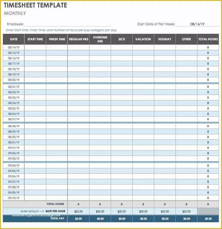 Timesheet for Contractors Template Free Excel Of 17 Free Timesheet and Time Card Templates