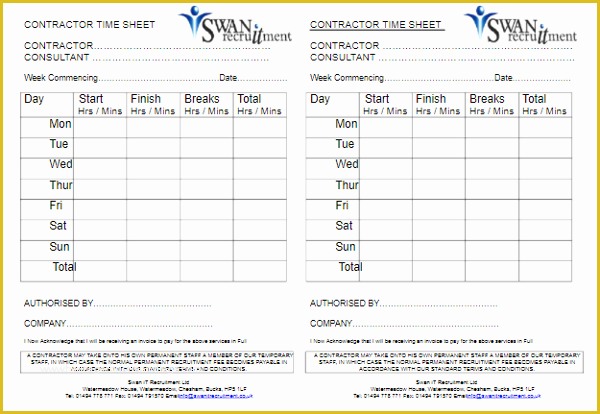 Timesheet for Contractors Template Free Excel Of 50 Printable Timesheet Templates Free Word Excel Documents
