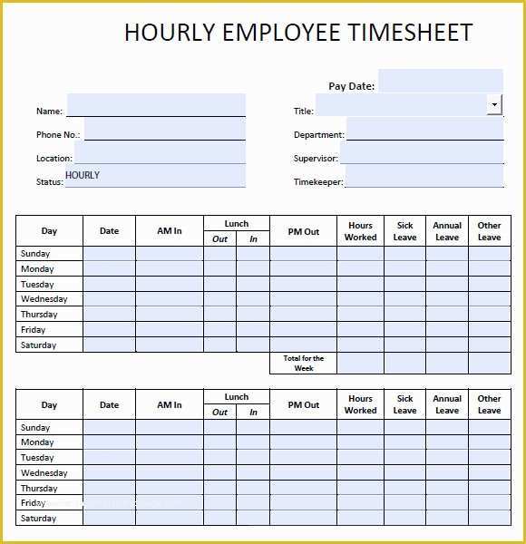 Timesheet for Contractors Template Free Excel Of 9 Blank Timesheet Templates Free Sample Example format