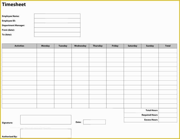 Timesheet for Contractors Template Free Excel Of Pdf Templates