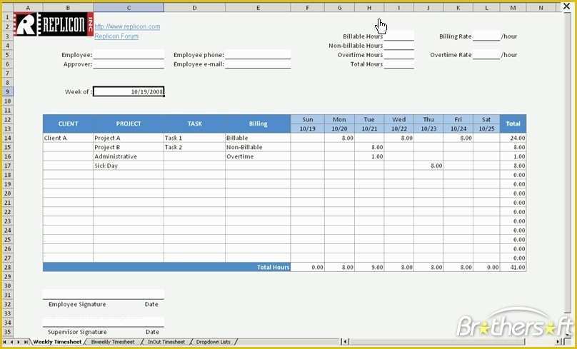 Timesheet Template Excel Free Download Of Download Free Free Excel Timesheet Free Excel Timesheet 1