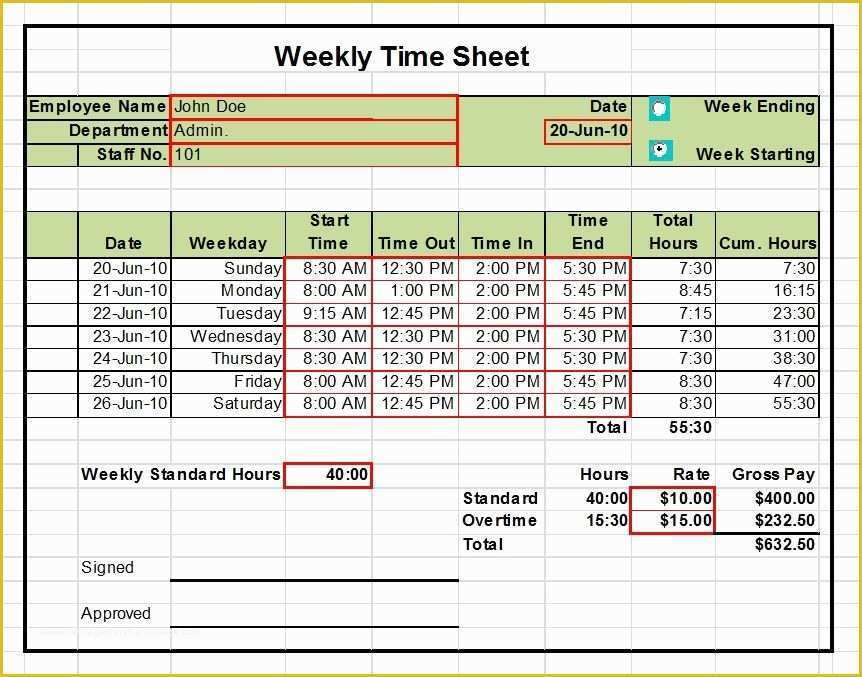 Timesheet Template Excel Free Download Of Timesheet Excel Templates 1 Week 2 Weeks and Monthly