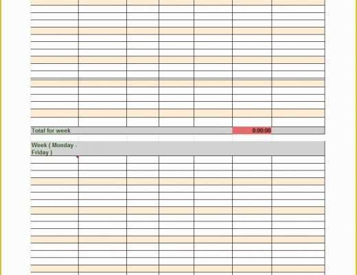 Timesheet Template Free Printable Of 40 Free Timesheet Time Card Templates Template Lab