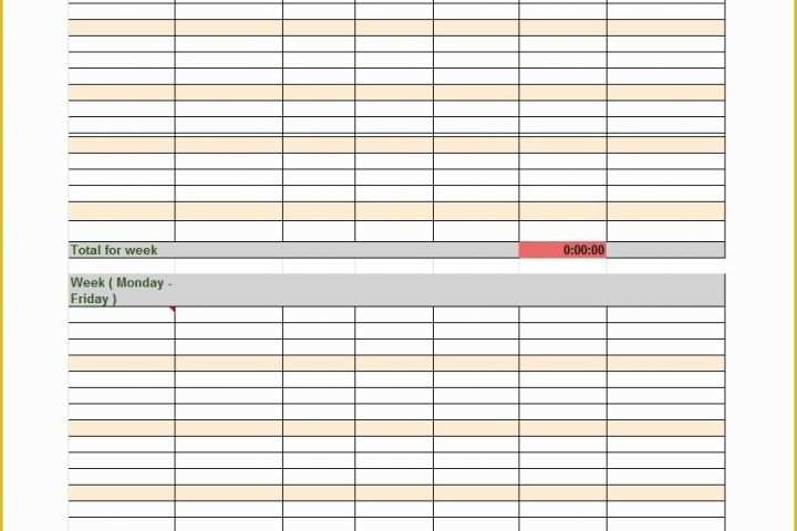 Timesheet Template Free Printable Of 40 Free Timesheet Time Card Templates Template Lab