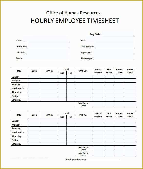 Timesheet Template Free Printable Of 9 Sample Timesheet Calculators