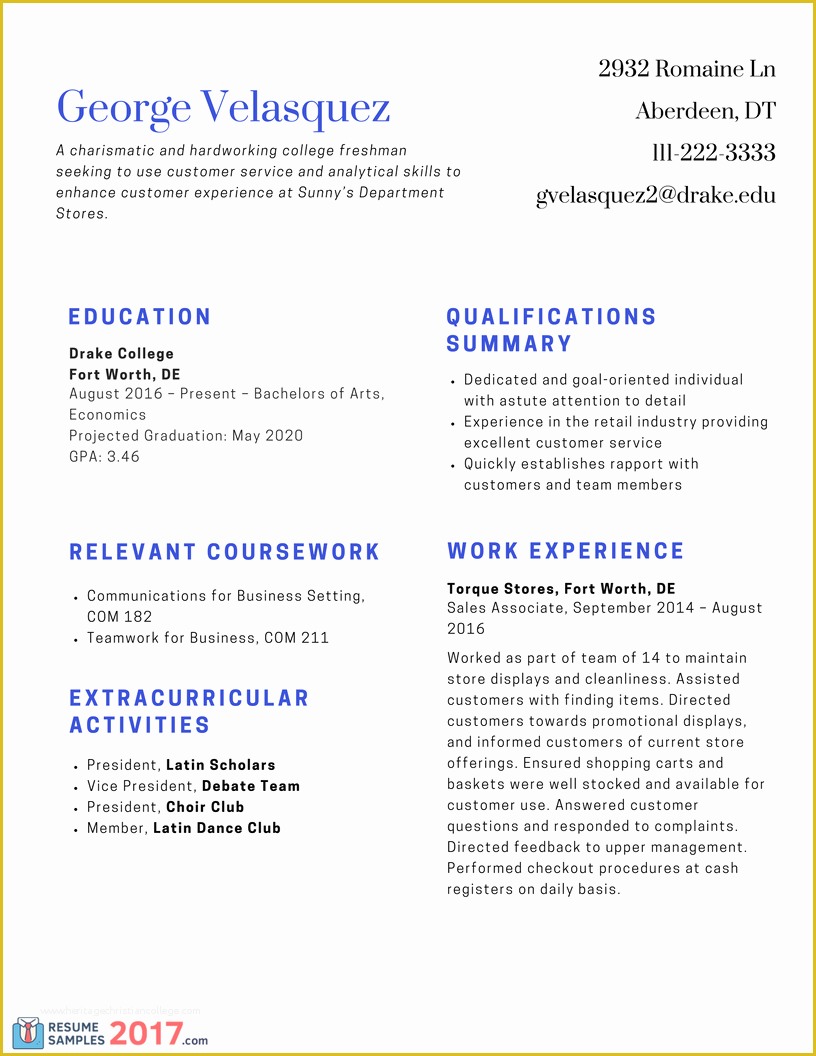 Top Free Resume Templates 2017 Of Best Resume Samples for Freshers On the Web