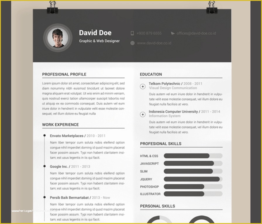 Top Free Resume Templates Of Best Free Resume Templates In Psd and Ai In 2018 Colorlib
