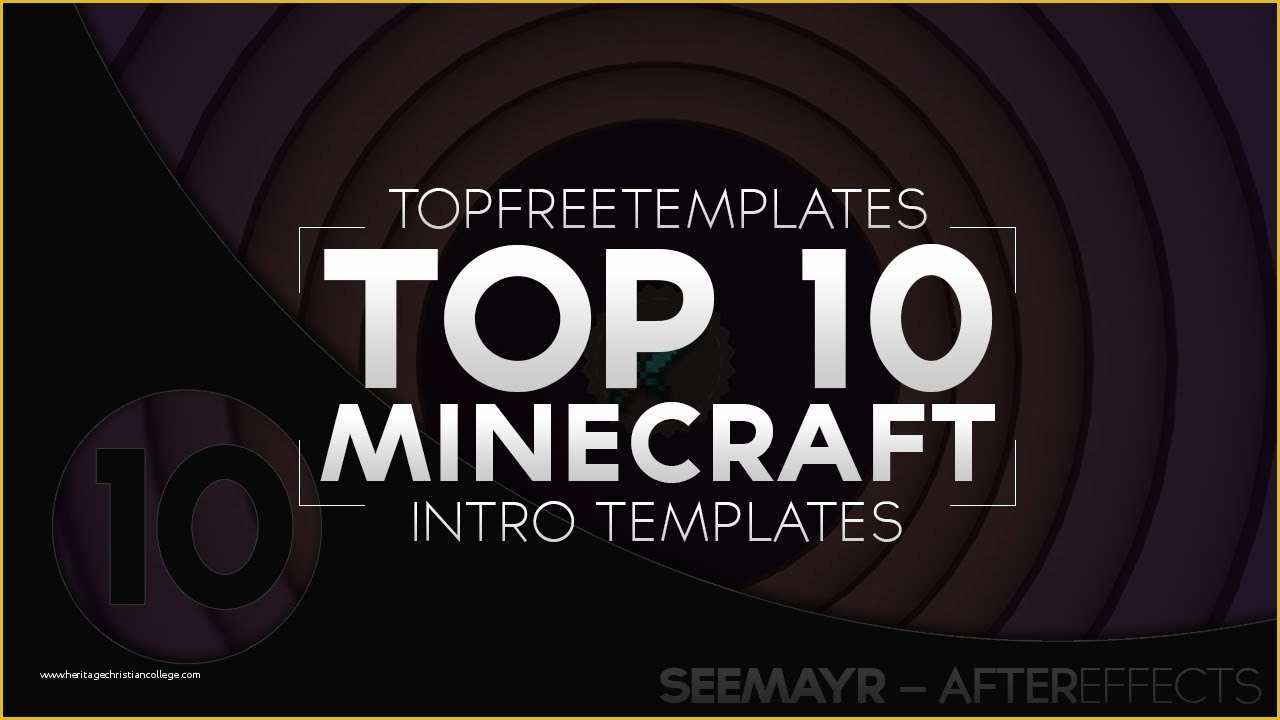 Top Free Templates Of Best top 10 Free Minecraft Intro Templates sony Vegas