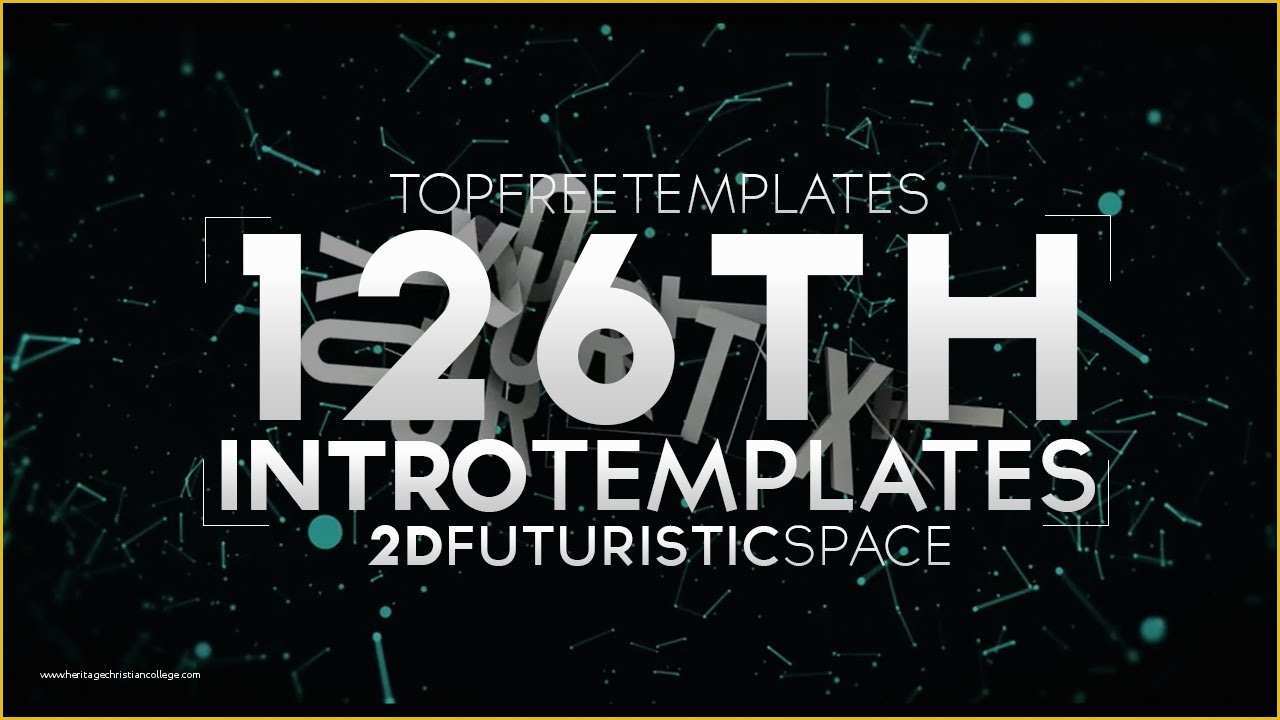 Top Free Templates Of Free Intro Template 2d Futuristic Space 126 W Tutorial