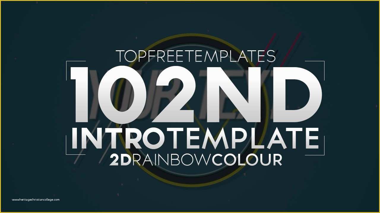 Top Free Templates Of Free Intro Template 2d Rainbow Colours 102 W Tutorial