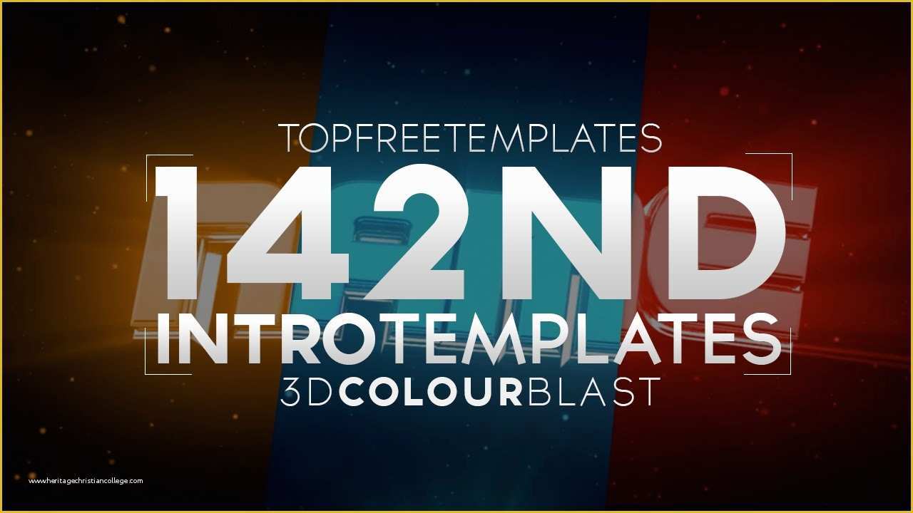 Top Free Templates Of Free Intro Template 3d Colour Blast 142 W Tutorial