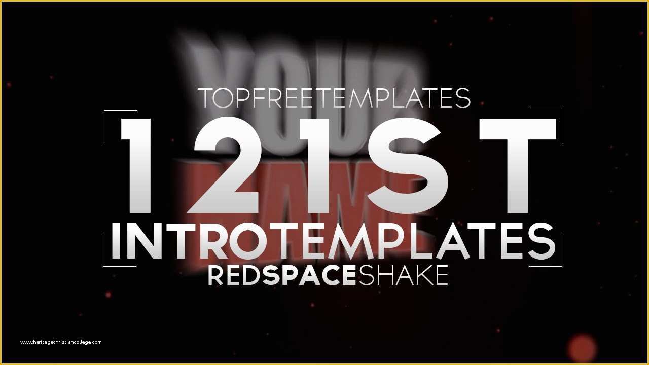 Top Free Templates Of Free Intro Template Red Space Shake 121 W Tutorial