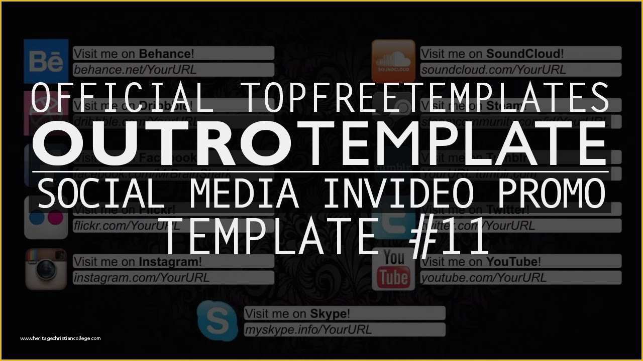 Top Free Templates Of Free Outro social Media Invideo Promo 11 W Tutorial