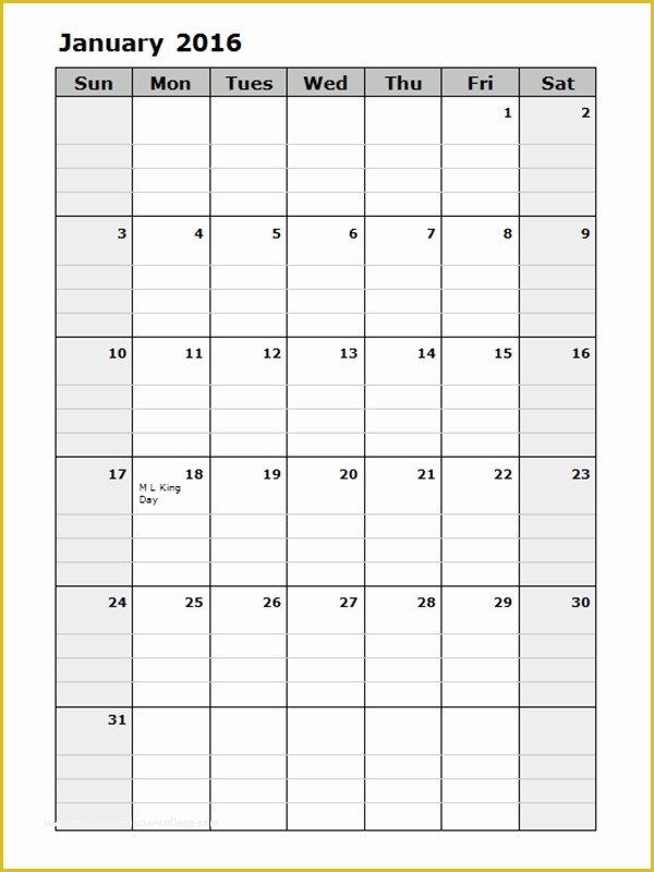 Top Free Templates Of Free Printable Monthly Calendar Template 2016 Printable