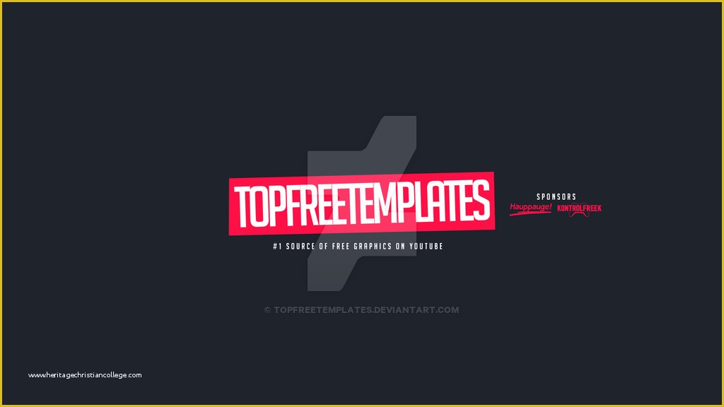 Top Free Templates Of Youtube Banner 2014 by topfreetemplates On Deviantart