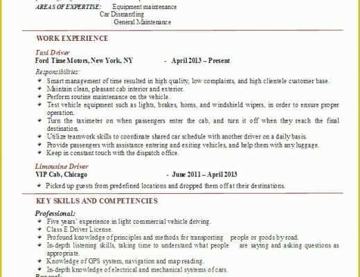 Top Resume Templates 2017 Free Of Taxi Driver Resume Examples 2017