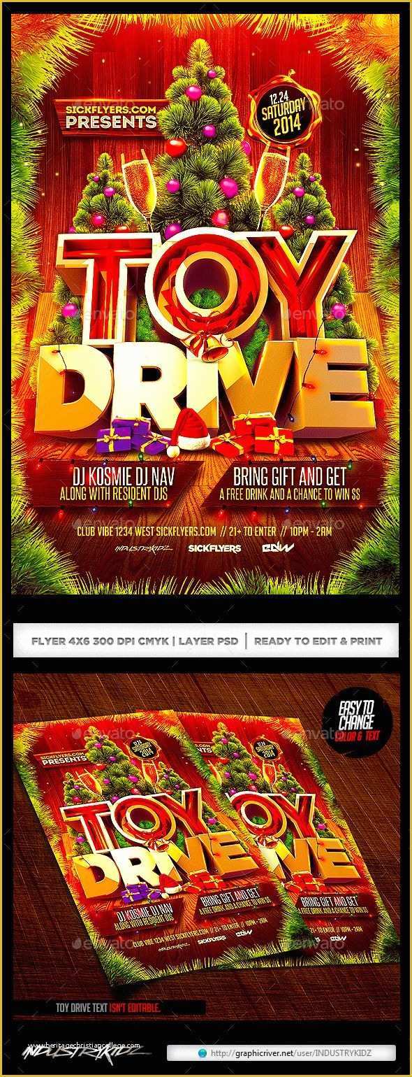 Toy Drive Flyer Template Free Of 82 Best Christmas Bureau Images On Pinterest