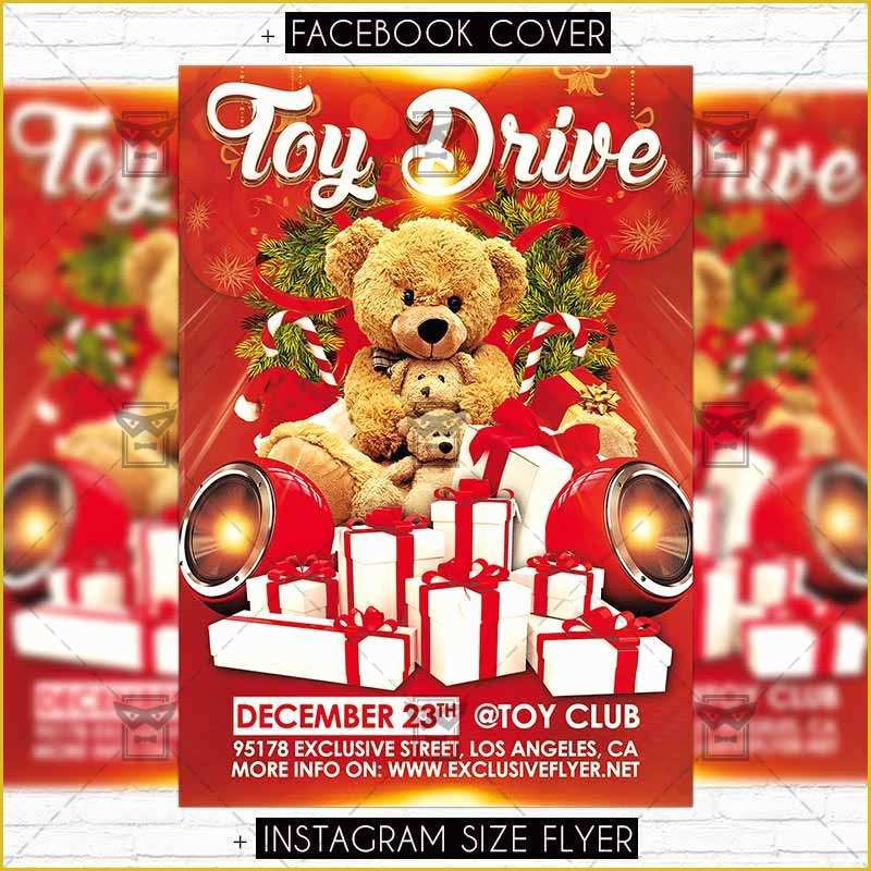 Toy Drive Flyer Template Free Of toy Drive – Premium Flyer Template Exclsiveflyer